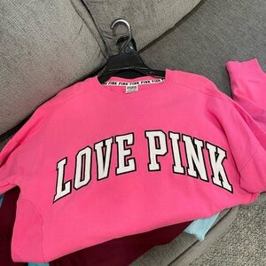 PINK Boyfriend Crewneck
